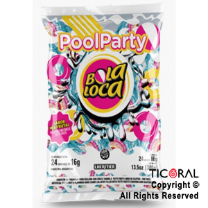 GOLO CHUPETIN BOLALOCA POOL PARTY X 24 UNIDADES (16GR C/U) x 1